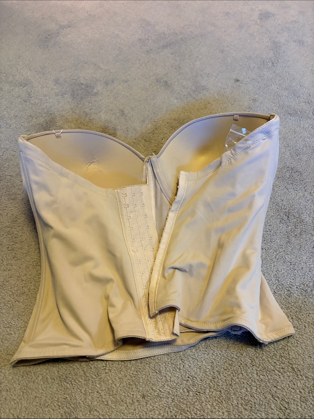 Strapless Shaping Bustier in Light Beige